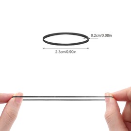 Pack of 1000 Mini Rubber Bands Black Soft Elastic Bands Natural Rubber Bands for Kids Hair, Braids Hair, Wedding Hairstyle,Pens, Crab,Catapults, Bills, Bank Paper, Office Supplies-22mm