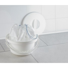 NRS Healthcare CareBag Einweg-Beutel für Nachttopf, nicht biologisch abbaubar, 20 Stück