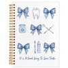 WUCHJ Dentist Gifts Notebook, Dental Hygienist Gifts Journal, Coquette Blue