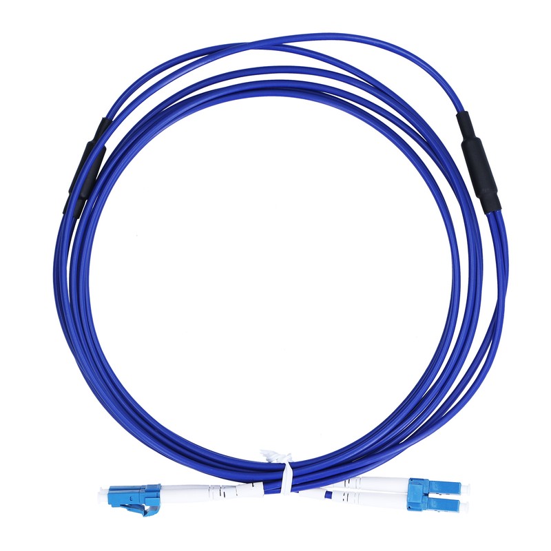 Optical Fiber Patch Cord Armored Jumper Single Mode 2 Core