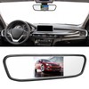 Rearview Mirror Backup Camera,4.3in Car HD Rearview Mirror Monitor 8LED