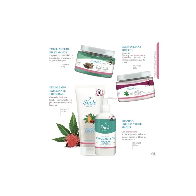 Exfoliante Sal Del Mar Muerto Relajante Shelo Nabel® 260grs.