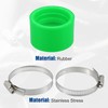 X AUTOHAUX 45mm ID Green Carburetor Adapter Intake Pipe Boot