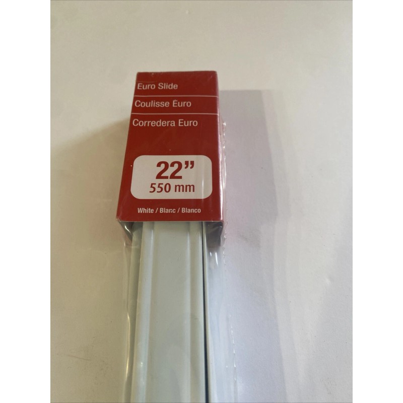 Richelieu 22” Euro Slide Side Mount Drawer Track 75 Lbs