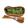 Naturally Med Olive Wood Natural Fruit Bowl/Salad Bowl/Serving Bowl 12.5"