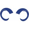 Rams Blue Full Size Football Helmet Decals