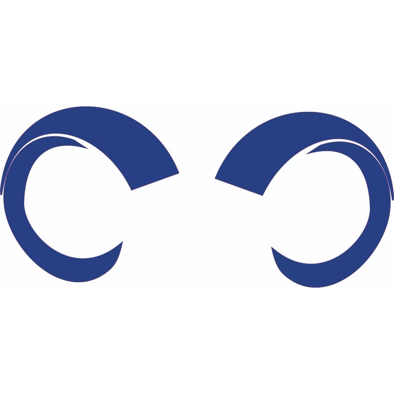 Rams Blue Full Size Football Helmet Decals