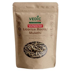 Vedic Herbs Licorice Root Mulethi, 100g, Natural Ayurvedic Supplement, Gluten Free