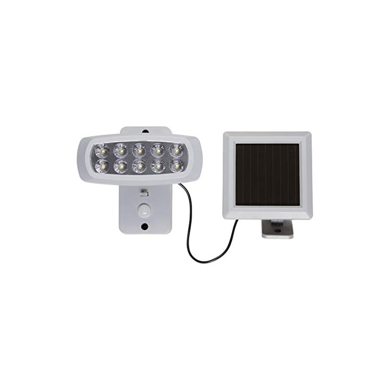 Best Season Solar Lighting Power Spotlight, Grey, 15.5 x 15