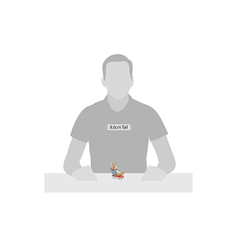 Beatrix Potter By Jim Shore Peter Sledding Figurine