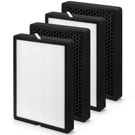 4Pack GL-FS32 Replacement Filter-Compatible with MOOKA/KOIOS GL-FS32 and Azeus GL-FS32 Air Purifier,3-in-1 GL-FS32 True Hepa Replacement Filte (4)