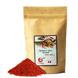 NY SPICE SHOP Kashmiri Chili Powder - Natural Ground Indian Spice Blend - Mild Hot Chilli - Deggi Mirch - Lal Mirch - Mirch Chili Powder - 48 Ounces