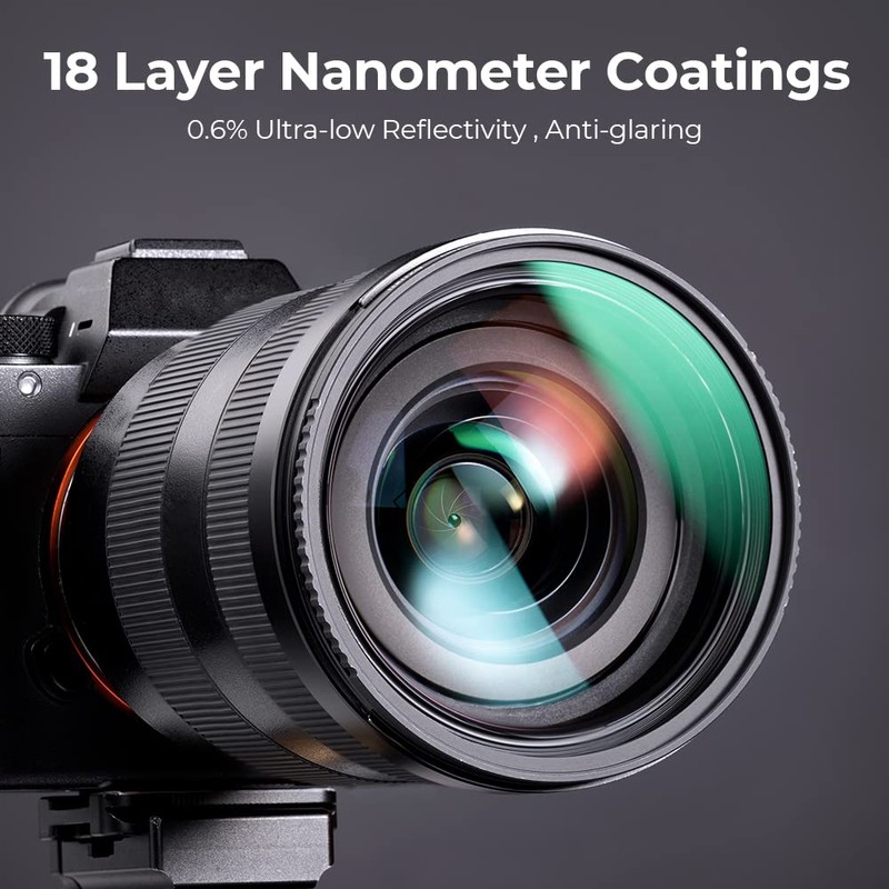 K&F Concept 49mm UV and CPL Filter Kit 18 Multi