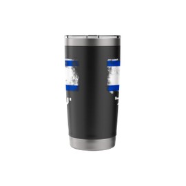 Israel Flag Blue, White Stainless Steel Insulated Tumbler