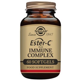 Solgar Ester-C Plus 1000 mg Immune Complex Softgels - Pack of 60 - Immune System Support - Vegan and Gluten Free