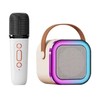 Mini Karaoke Machine Karaoke Speaker with Wireless Microphone Light Effects