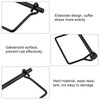 INCREWAY 4 PCS 6mm Carbon Steel Black Quick Release Safety