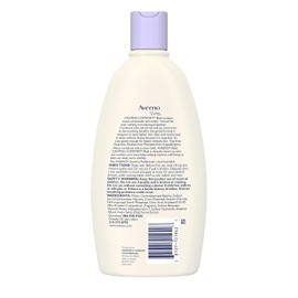Aveeno Baby Lavender and Vanilla Scented Calming Comfort Bath and Body Wash 18 fl. oz. Bottle - 12 per case.