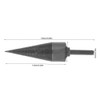 Taidda Firewood Splitter Cone Drill, Wood Splitting Drill Bit Household