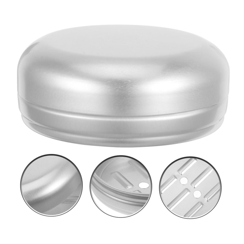 Zerodeko 2Pcs Leakproof Soap Travel Case Soap Holder with Lid