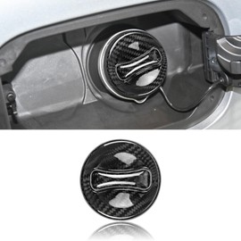 BLAKAYA Compatible with Benz Universal Hard Carbon Fiber Fuel Tank Oil Cap Gas Cover Modified Exterior Decoration for Mercede Benz C Class GLC GLA GLE C300 C63 (Black)