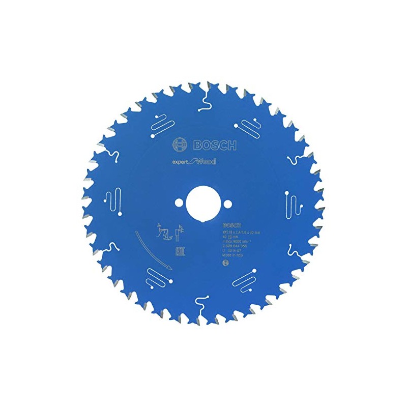 Bosch 2608644056 40T "Expert" Circular Saw Blade for Wood, Blue,