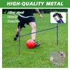 Qufiona Agility Poles, 6 Pack 4.9FT Metal Soccer Training Poles