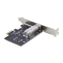 StarTech.com 1-Port GbE SFP Network Card, PCIe 2.1 x1, Intel I210-IS, 1000BASE Copper/Fiber Network Card, Gigabit Fiber LAN Card, Desktop/Server PCIE Network Adapter (P011GI-NETWORK-CARD)
