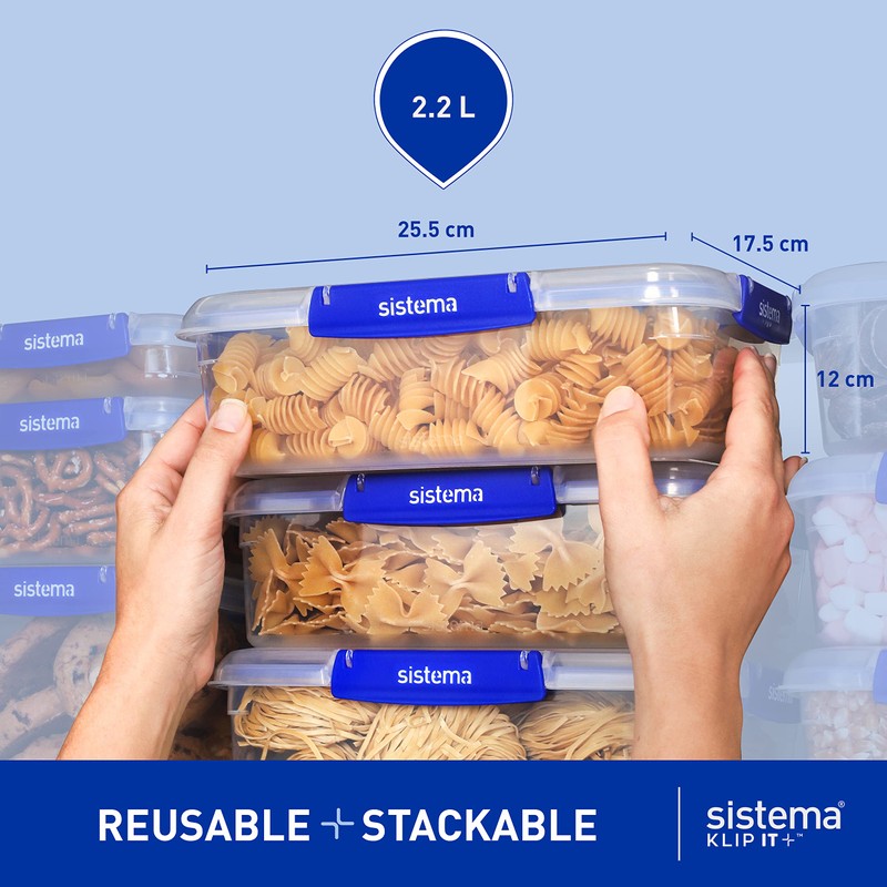 Sistema Food Storage Containers, 2.2L 2 Pack