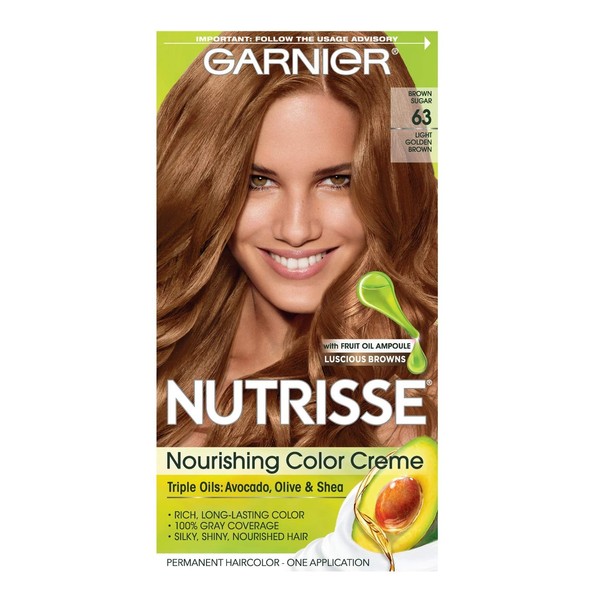 Garnier Nutrisse Nourishing Color Creme [63] Light Golden Brown 1 ea