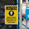 OSHA Wear Mask Respiratory Sign, 8.5 x 11 in" OSHA