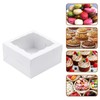 JOHOPACK 50 Pack 5x5x2.5 Inch Bakery Boxes, Cookie Boxes with