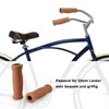 SOLODRIVE Bicycle Grips Leather, Vinyl Bicycle Handlebar Grips Leather, Hand-Stitched