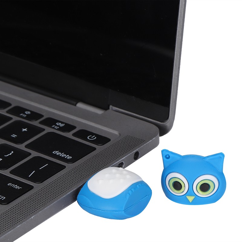 Cartoon U Disk Blue Owl Appearance High Speed Bulk Storage