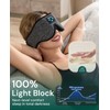 Bluetooth Sleep Mask with Wireless Headphones – Soft 3D Contoured