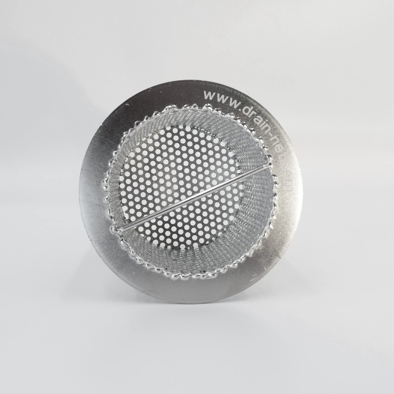 4" Commercial Floor Drain Strainer, 4" Tall, Perforated Stainless Steel