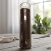 Prayer Candle 7 Day Brown 8" Vela Carmelita Unscented Pillar