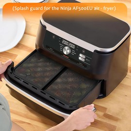 Ninja Hot Air Fryer Accessories, 37 x 21 x 1.75 cm Splash Guard Ninja AF 500, Ninja Hot Air Fryer 10.4 Litres, Adjustable and Reusable, Prevents Fat Splashes (Foldable)