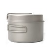 TOAKS Titanium 1350ml Pot with Pan, Titanium Pot Outdoor Camping