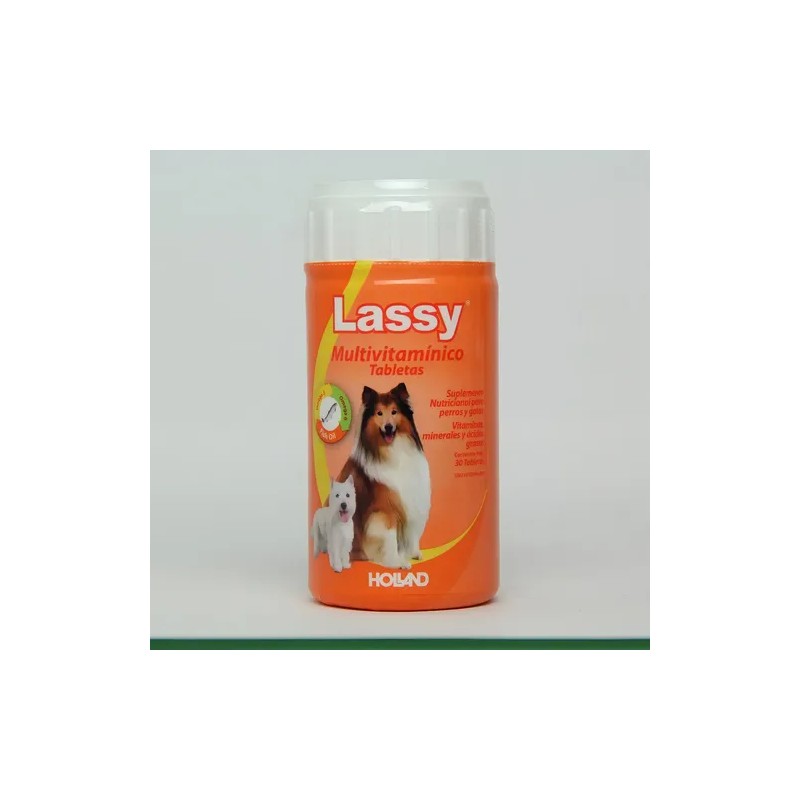 Multivitaminico Lassy Suplemento Para Perros Holland 30 Tabs