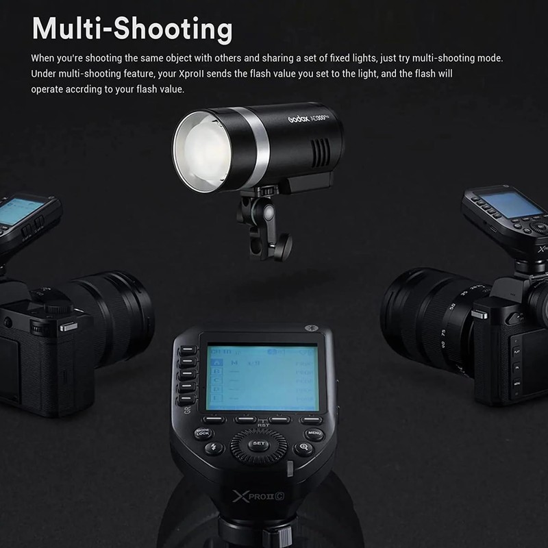 Godox XProII-S TTL Wireless Flash Trigger 1/8000s High-Speed-Sync, 2.4GHz Godox
