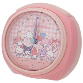 Tsujiseru 2925782 Alarm Clock, Pink, Sanrio Baby, Analog, Melody, Alarm Switching, Light Included