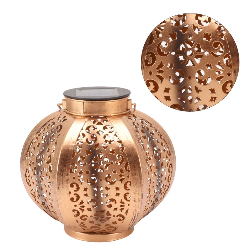 Solar Lanterns Iron Art Decorative Waterproof Outdoor Hanging Solar Lights