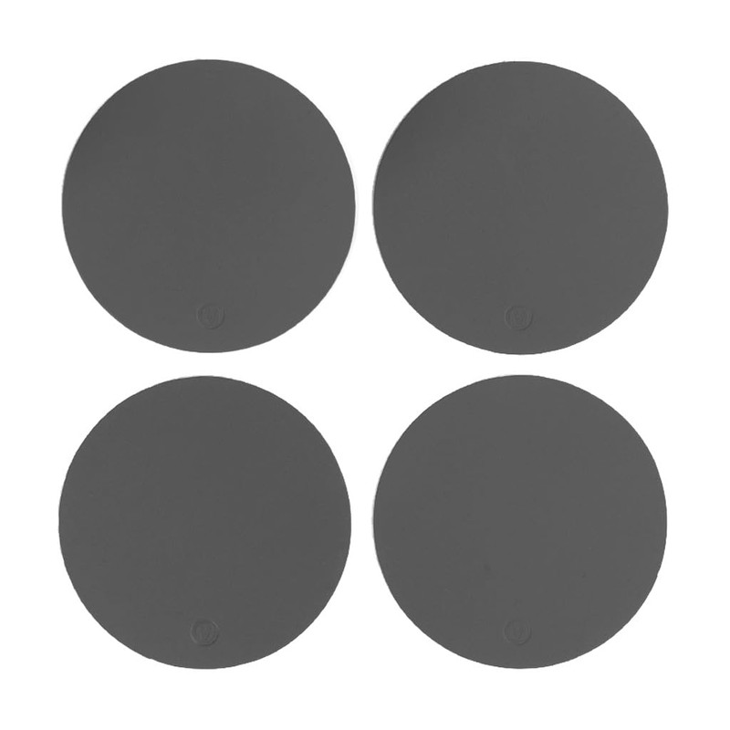 Vacavaliente Coaster, Recycled Leather, Grey
