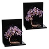 rockcloud Set of 2 Amethyst Crystal Tree Acrylic Decorative Bookends,