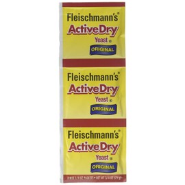 Fleischmann's Active Dry Yeast,0.25 Ounce, 3 Count (Pack of 2)