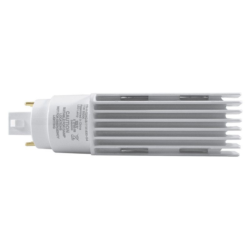 Lunera G24Q 4-Pin Horizontal CFL LED Light Bulb, 11W, 1445