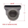 BlueVue 1.5" Side Outlet Drain Assembly (Matte Black)