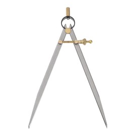 Kozelo Spring Joint Caliper - [8 Inch] Carbon Steel Spring Divider Caliper with Brass Fulcrum for Metalworking Drawing Use, Flat Leg