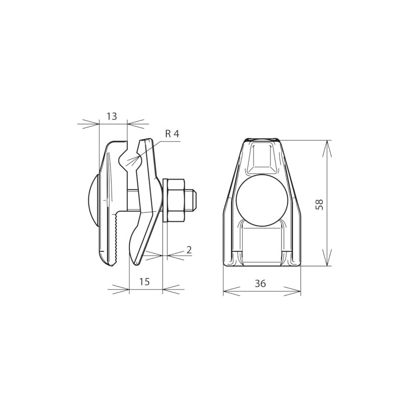 Dehn 371009 – Borna Longitudinal Sheet Metal Connection for RD